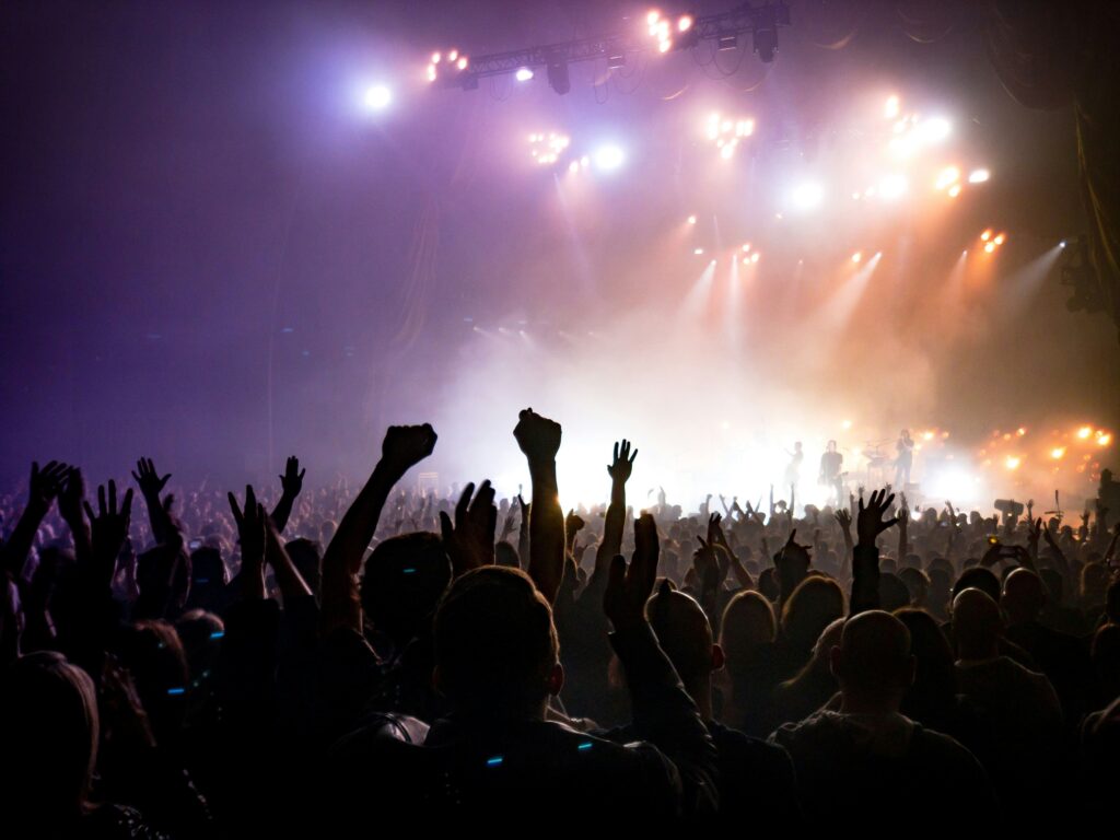 Business Advisor 2 Live music concert with a full crowd — Revenue Per Attendee (RPA) model